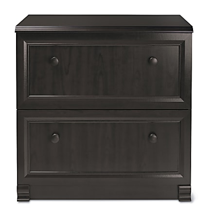 Realspace Broadstreet 29 1 2 W x 19 D Lateral 2 Drawer File Cabinet Walnut