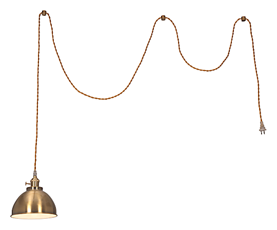 Zuo Modern Oscar Ceiling Lamp, 7-1/2"W, Brass