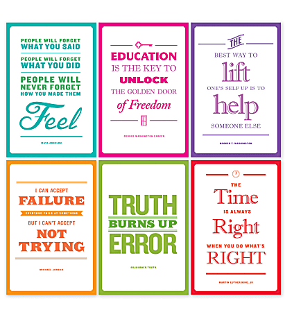 Scholastic Teacher's Friend Inspirational African-American Quotes Bulletin Board Set, Grade 3 - 6