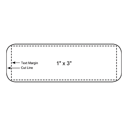 Name tag plastic top