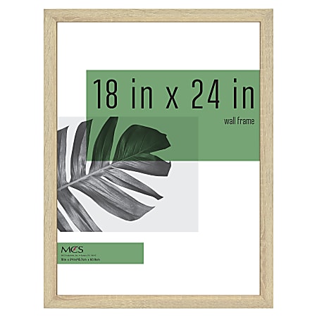 MCS Gallery Poster Frame, 18" x 24", Natural Woodgrain