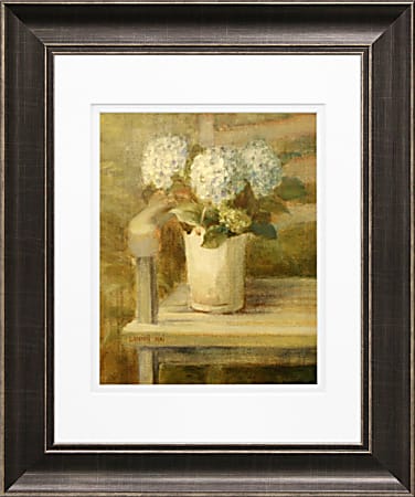 Timeless Frames Diana Pewter-Framed Floral Artwork, 11&quot; x