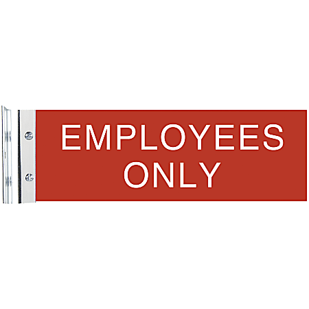 Custom Engraved Plastic Extended Wall Sign With Holder, 3" x 10"