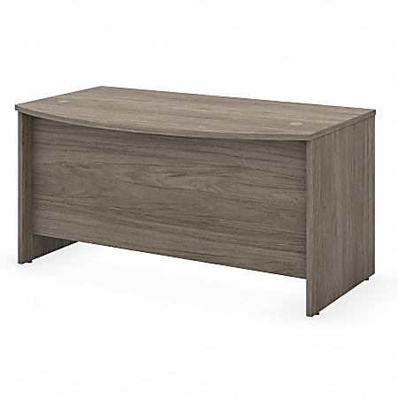 Bush® Business Furniture Studio C Bow Front Desk, 60"W, Modern Hickory, Standard Delivery