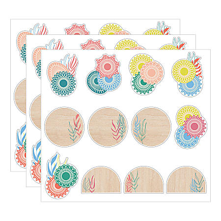 Carson Dellosa Education Cut-Outs, True To You Boho Accents, 36 Cut-Outs Per Pack, Bundle Of 3 Packs
