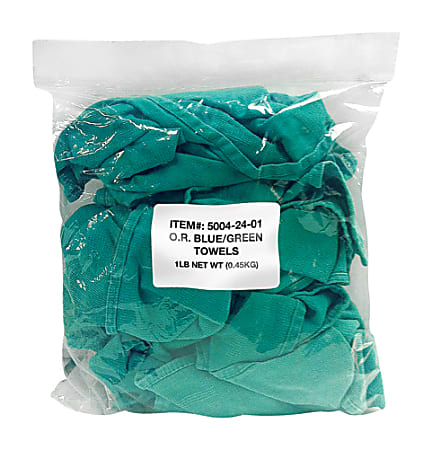 Intex Supply DIY Huck Towels, 24" x 16", Blue, 1 Lb Bag