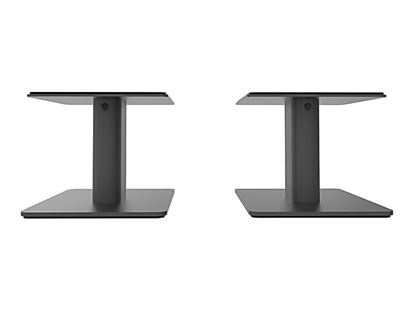 Kanto SP6HD 6 Inch Universal Desktop Speaker Stand - Black (Pair) - 60 lb Load Capacity - 6" x 7"x 8.50" Depth - Desktop - Steel, Foam - Black