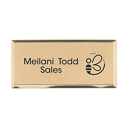 Custom Large Rectangle Name Tags - Full Color Print - Free Shipping!