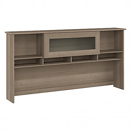 Bush® Furniture Cabot 72"W Desk Hutch, Ash Gray, Standard Delivery