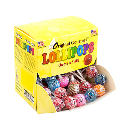 Original Gourmet Lollipops, Mini, 37 Oz, Box Of 100