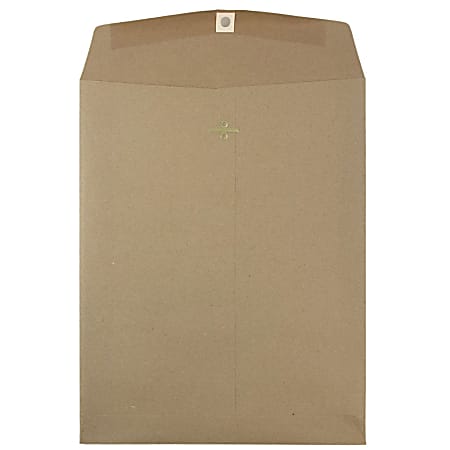 JAM Paper® Open-End 10" x 13" Manila Catalog Envelopes, Gummed Closure, Brown Kraft Paper Bag, Pack Of 10