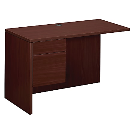 HON® 10500 48"W Left Desk Return, Mahogany