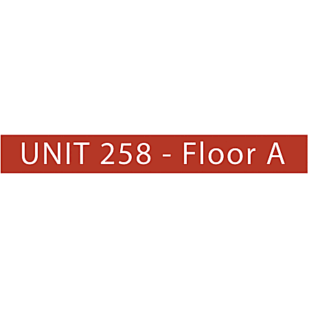 Custom Create Your Own Engraved Plastic Wall Sign & Name Plate, Square Or Round Corner, 1" x 8"