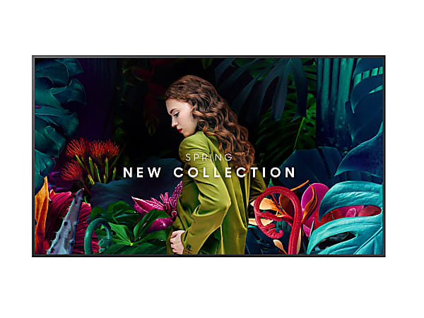 Samsung QB65C - 65" Diagonal Class QBC Series LED-backlit LCD display - Crystal UHD - digital signage - Tizen OS - 4K UHD (2160p) 3840 x 2160