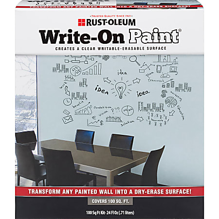 Rust-Oleum Erasable Surface Write-On Paint, 24 Oz, Clear