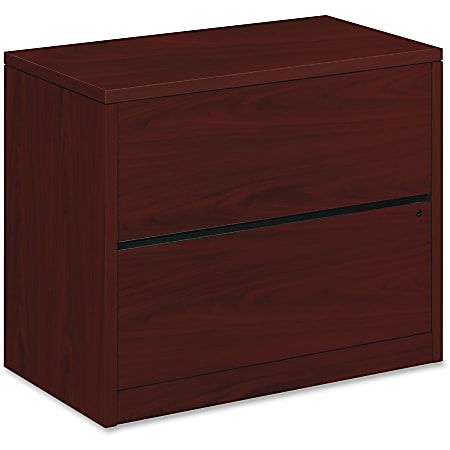 Mahogany lateral sales file cabinet