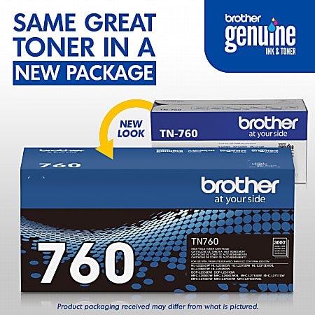 Brother TN 760 High Yield Black Toner Cartridges Pack Of 2 TN 760BK -  Office Depot