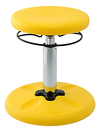 Kore Design™ Kids Adjustable Standard Wobble Chair 14-19", Yellow