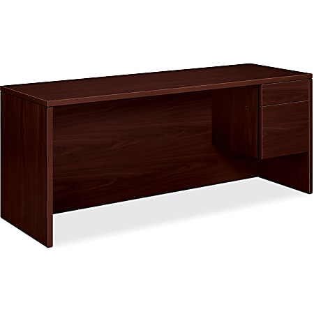 HON 10500 72 W Single Pedestal Computer Desk Credenza With