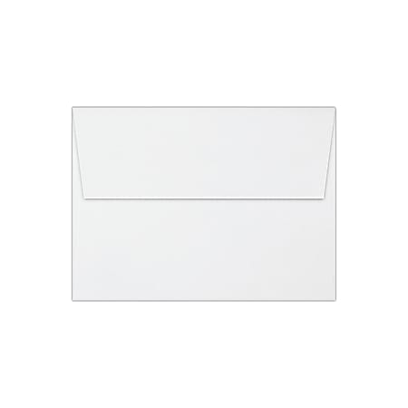 LUX Invitation Envelopes, A7, Peel &amp; Stick Closure, White, Pack Of 1,000