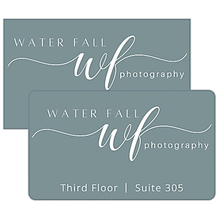 Custom Create Your Own Engraved Plastic Wall Sign & Name Plate, Square Or Round Corner, 8" x 12"