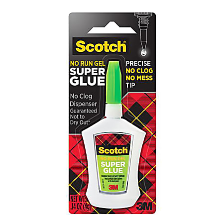 Scotch&reg; Super Glue Gel, Precision Applicator, 0.14 Oz.