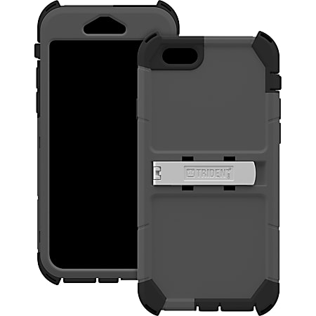 Trident Kraken A.M.S. Carrying Case (Holster) iPhone - Gray - Shock Absorbing, Drop Resistant Interior, Dust Resistant Interior, Sand Resistant Interior, Vibration Resistant, Rain Resistant, Wind Resistant, Impact Resistant Interior