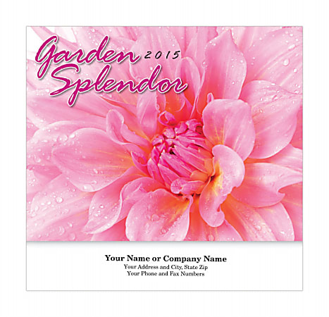 Custom 13-Month Wall Calendar, 10" x 10 3/8", Garden Splendor
