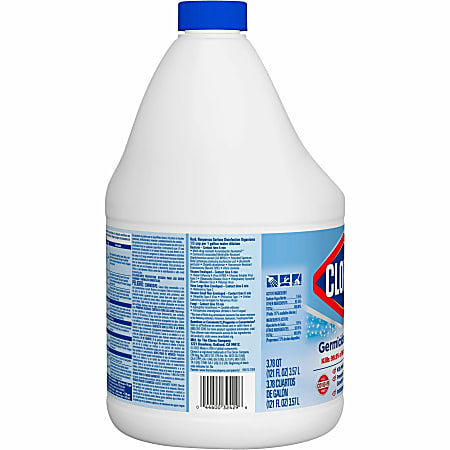 Clorox Germicidal Bleach - Concentrate - 121 fl oz (3.8 quart) - Regular Scent - 1 Each - White