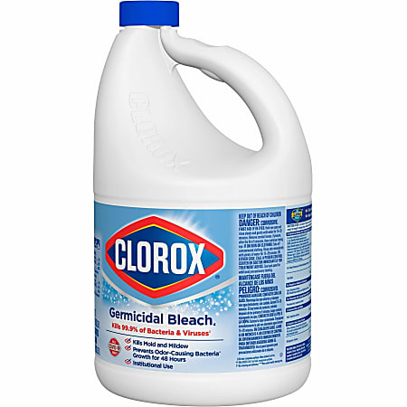 Clorox Germicidal Bleach - Concentrate - 121 fl oz (3.8 quart) - Regular Scent - 1 Each - White