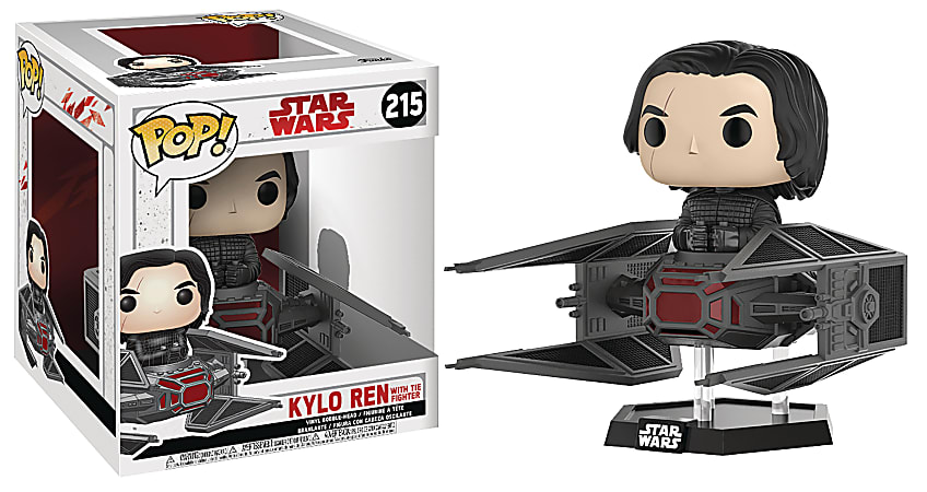 Funko Pop! Figures Deluxe Action Figure, Star Wars Kylo Ren TIE Fighter, 7 1/8"H x 7 1/8"W x 6 1/8"D, Multicolor