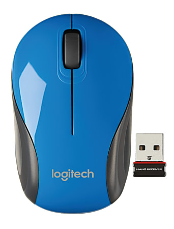 Mini Depot 002728 910 Mouse M187 Office Optical Wireless Logitech - Blue