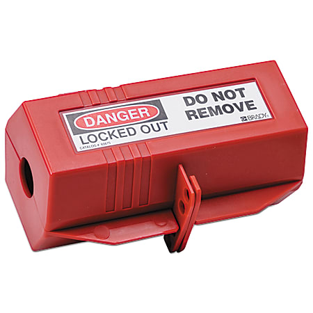 Brady Plug Lockouts, 220V/500V, Red