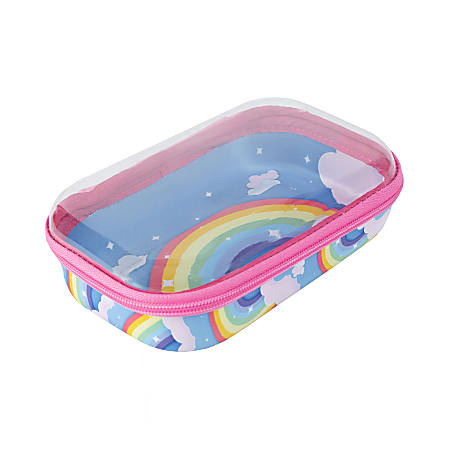 ZipIt Zipper School Box, 3”H x 6”W x 4”D, Rainbow