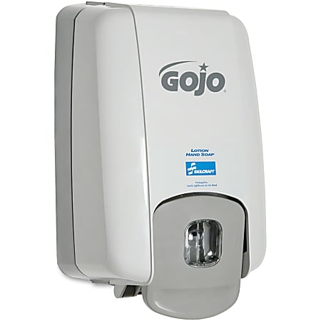 SKILCRAFT GOJO 2000 ml Liquid Soap Dispenser - Manual - 2.11 quart Capacity - White, Gray - 1Each