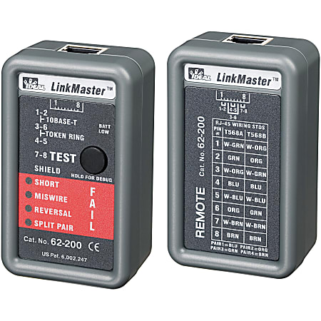 IDEAL LinkMaster PRO Tester - 1 x RJ-45 Network , 1 x RJ-45 Network Remote