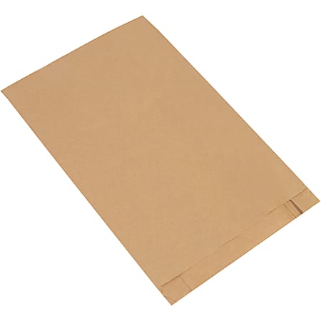 Partners Brand Gusseted Merchandise Bags, 18"H x 12"W x 3"D, Kraft, Case Of 500