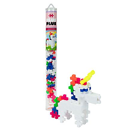 Plus-Plus 11" Tube, Unicorn, Set Of 70 Pieces