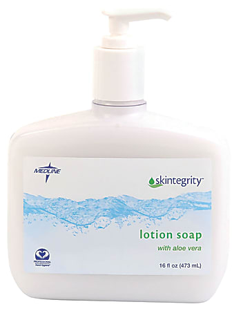 Medline Skintegrity Enriched Lotion Hand Soap, Fresh Scent, 16 Oz, Case Of 12 Bottles