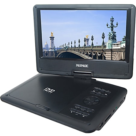 Maxmade MDP 919 Portable DVD Player - 9" Display - 800 x 480 - DVD-R, CD-R - JPEG - DVD Video - CD-DA, WMA - 1 x Headphone Port(s) - USB - Lithium Ion (Li-Ion)