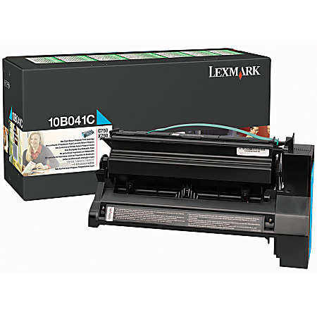 Lexmark™ 10B041C Return Program Cyan Toner Cartridge