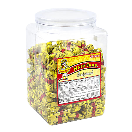 Mary Jane Candies, Tub Of 240 Pieces