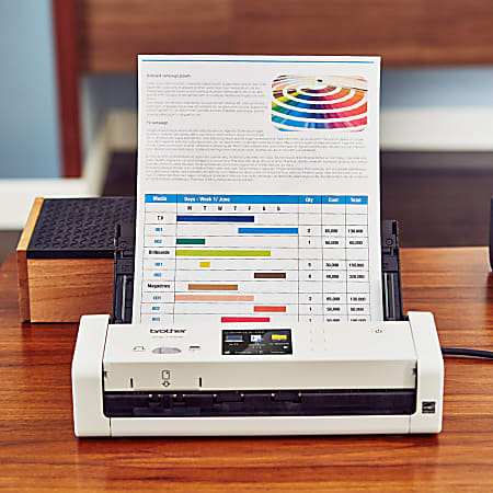 Brother Compact Portable Color Desktop Scanner ADS 1200 - Office Depot