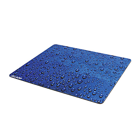 Allsop® Soft Cloth Mouse Pad, 15.5" x 13", Blue Raindrop