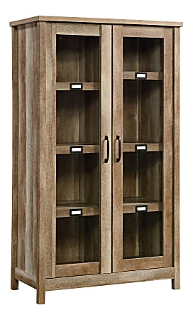 Saunders cabinet with glass doors discount
