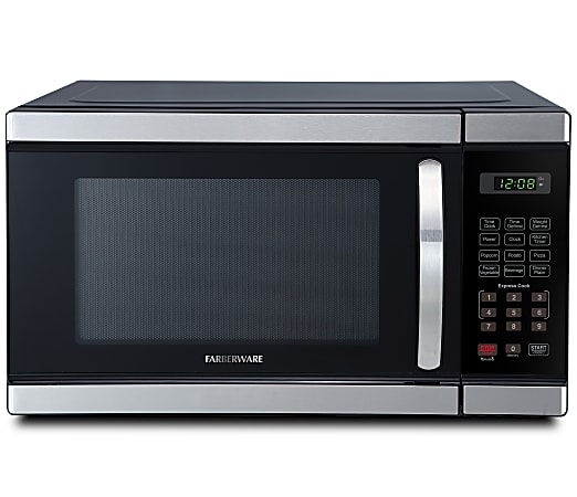 Farberware Professional 1,000W Microwave Oven, 1.1 Cu. Ft., Silver