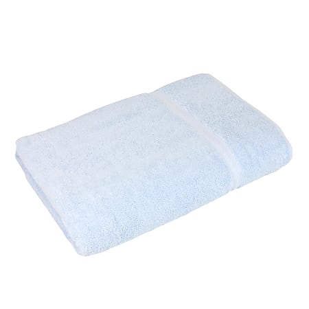 1888 Mills Premier Bath Towels, 27" x 54", Light Blue, Pack Of 24 Towels