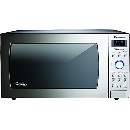 Panasonic NN-SD775S Microwave Oven - Single - 1.6 ft³ Capacity - Microwave, Steaming, Braising, Poaching - 10 Power Levels - 1250 W Microwave Power - 14.96" Turntable - 120 V AC - Countertop - Stainless Steel
