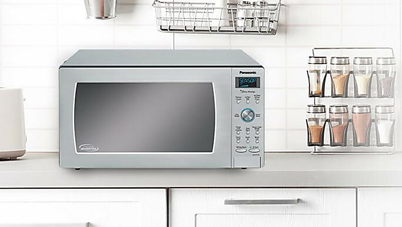 Panasonic Genius Sensor 2.2 Cu Ft Countertop Microwave Stainless Steel -  Office Depot