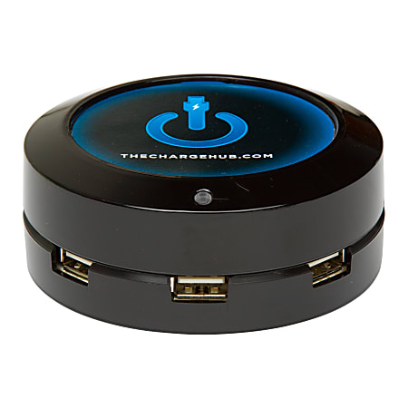 ChargeHub X3 3-Port USB Charger, Black, CRGRD-X3-001